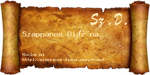 Szappanos Diána névjegykártya
